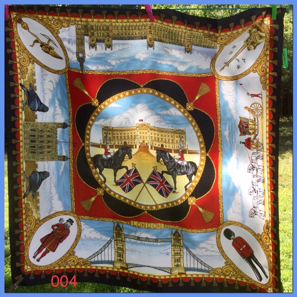 Vtg London Scarf_004